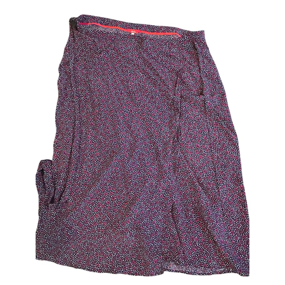 Joules Alissa Dotty Heart Skirt Women Size 14 Novelty Valentine's Day